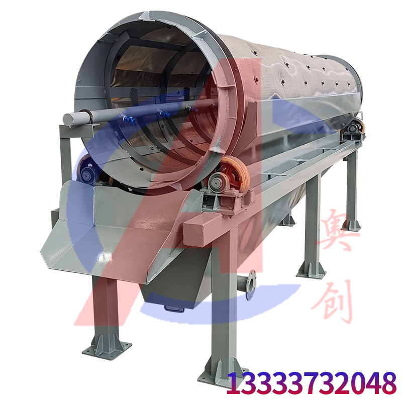 滚筒筛对砂石水洗的筛分应用